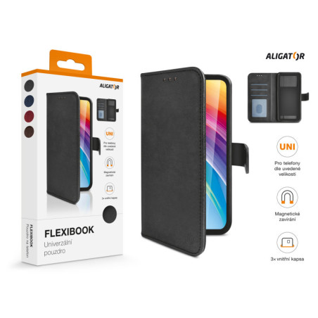 ALIGATOR Púzdro Flexibook vel.5,5"-6", červené