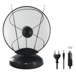 EVOLVEO Xany 4, 230/12V, aktívna izbová anténa FM/DAB+/DVB-T2, filter LTE,4G,5G