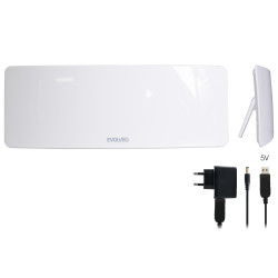 EVOLVEO Xany 1, 230/5V, aktívna izbová anténa DAB+/DVB-T2, filter LTE,4G,5G