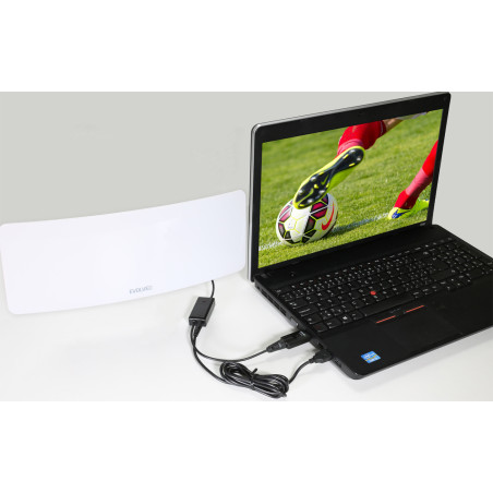 EVOLVEO Xany 1, 230/5V, aktívna izbová anténa DAB+/DVB-T2, filter LTE,4G,5G