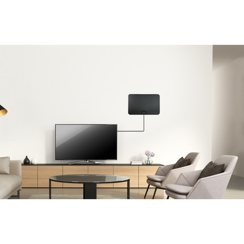 EVOLVEO Xany 2A, 230/5V, aktívna izbová anténa FM/DAB+/DVB-T2, filter LTE,4G,5G