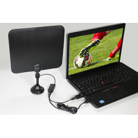 EVOLVEO Xany 2C LTE 230/5V, aktívna izbová anténa FM/DAB+/DVB-T/T2, filter LTE