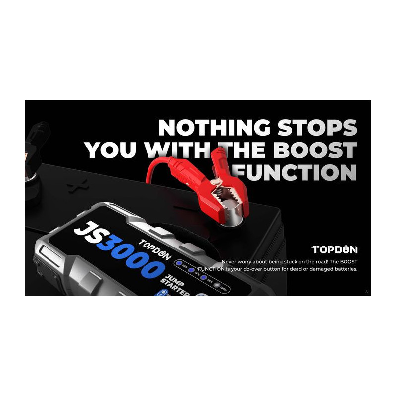 TOPDON Car Jump Starter JumpSurge 3000
