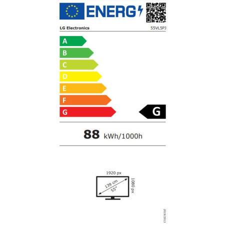 55" LG LED 55VL5PJ-A - FHD, 500cd, UN, 24/7