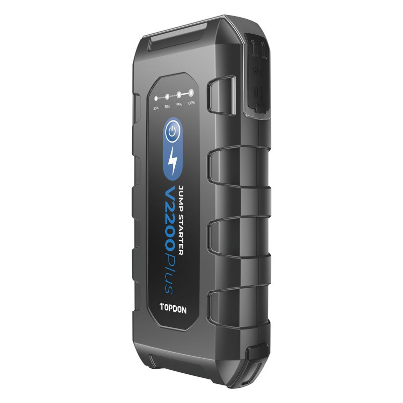 TOPDON V2200Plus/16000mAh/max výstupný prúd 2200A/2xUSB-A/USB-C/DC Jack/tester batérie