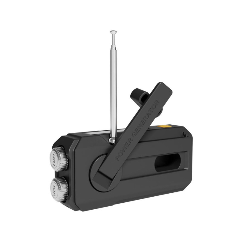 Sandberg Surviovor All-in-1 2000 mAh, FM/AM rádio s ďalšími funkciami, čierna