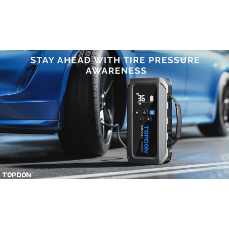 TOPDON Car Jump Starter JumpSurge V2200air/12000mAh/max výstupný prúd 2200A/4-150PSI