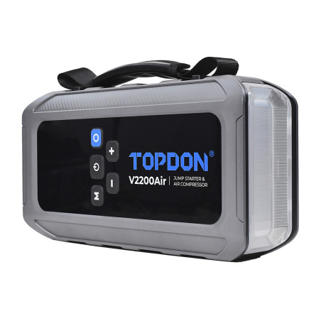 TOPDON Car Jump Starter JumpSurge V2200air/12000mAh/max výstupný prúd 2200A/4-150PSI
