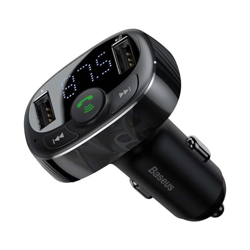 Baseus bluetooth MP3 FM Transmiter s nabíjaním 2xUSB 3.4A čierny