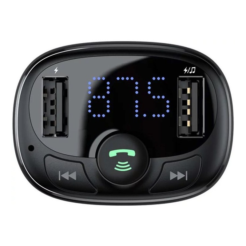 Baseus bluetooth MP3 FM Transmiter s nabíjaním 2xUSB 3.4A čierny