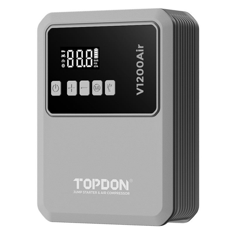 TOPDON Car Jump Starter Jump Surge V1200air/10000mAh/1200A/6,0l benzín/4,5l nafta