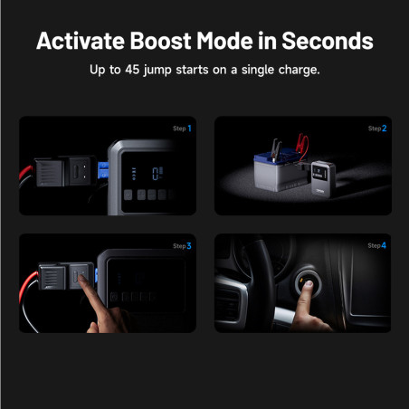 TOPDON Car Jump Starter Jump Surge V1200air/10000mAh/1200A/6,0l benzín/4,5l nafta