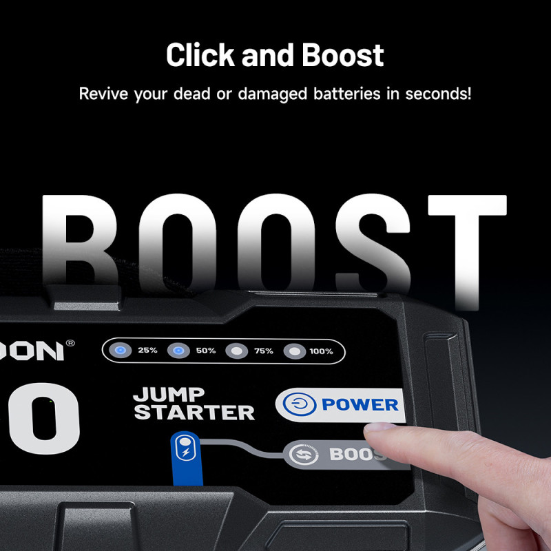 TOPDON Car Jump Starter V3000/3000A/12V vozidla/24000mAh/9l benzín/7l diesel/ LED svetlo |