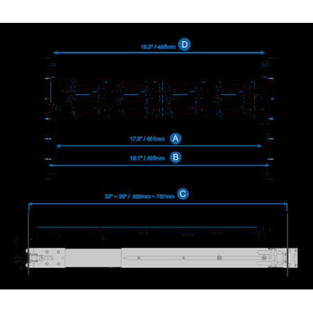 QNAP Rail kit - RAIL-B01