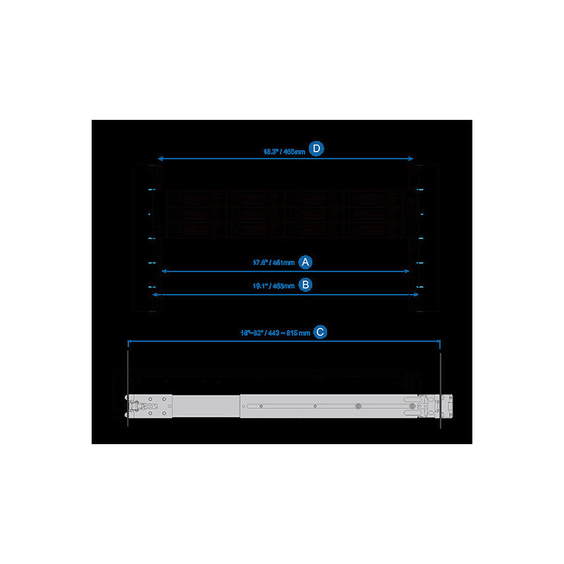 QNAP Rail kit - RAIL-B02