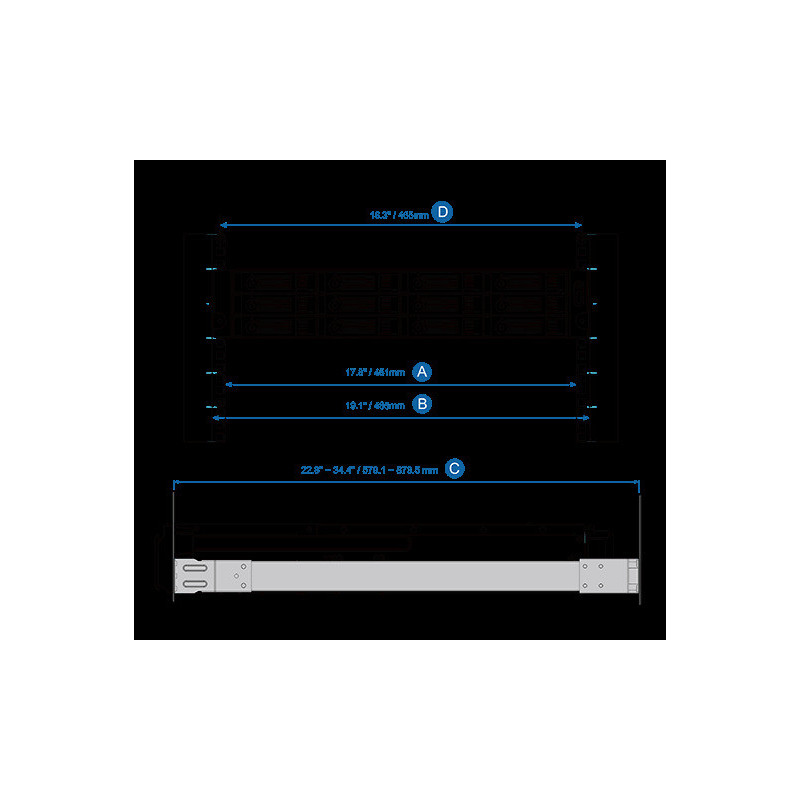 QNAP Rail kit - RAIL-A03-57