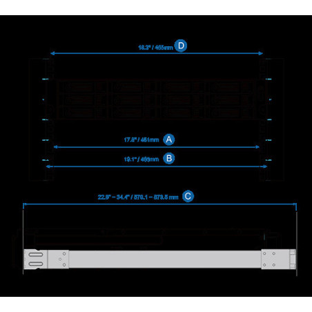 QNAP Rail kit - RAIL-A03-57