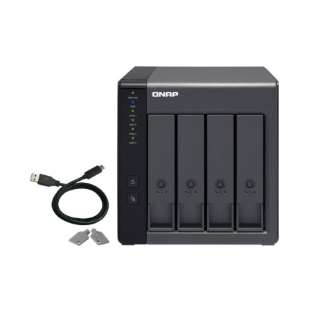 QNAP TR-004 rozširovacia jednotka pre PC alebo QNAP NAS (4x SATA / 1 x USB 3.0 typu C)
