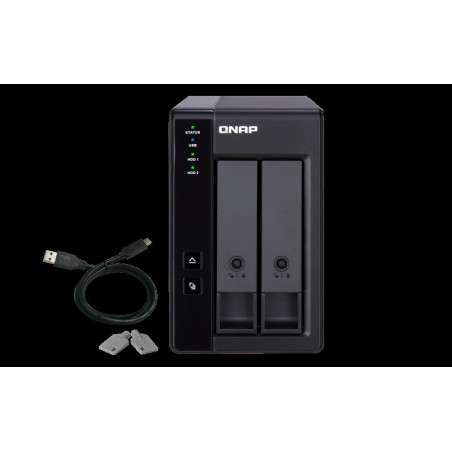 QNAP TR-002 rozširovacia jednotka pre PC alebo QNAP NAS (2x SATA / 1x USB 3.1 typu C - Gen 2)