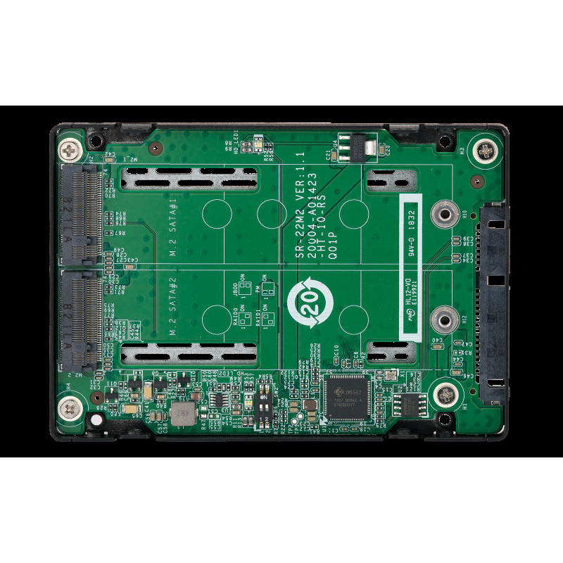 QNAP adaptér QDA-A2MAR (2x M.2 SSD SATA sloty v 2,5" SATA rámčeku)