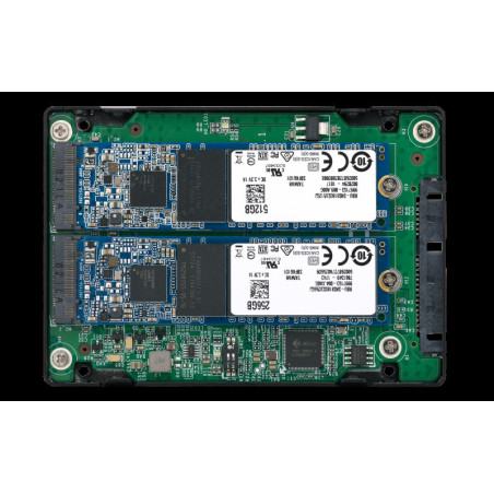 QNAP adaptér QDA-A2MAR (2x M.2 SSD SATA sloty v 2,5" SATA rámčeku)