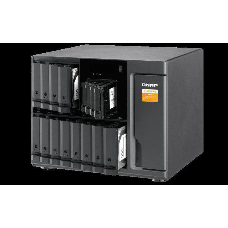 QNAP TL-D1600S - úložná jednotka JBOD SATA (12x SATA + 4x 2,5" SATA), desktop