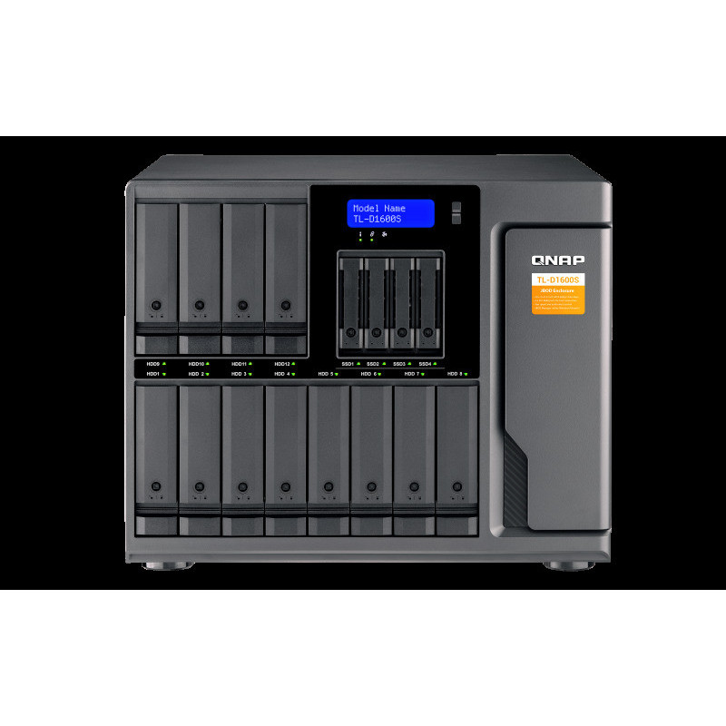 QNAP TL-D1600S - úložná jednotka JBOD SATA (12x SATA + 4x 2,5" SATA), desktop