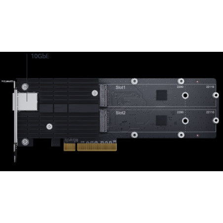 Synology Kombinovaný adaptér M.2 SSD a 10GbE E10M20-T1