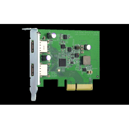 QNAP QXP-10G2U3A - Dvojportová USB 3.2 Gen2 10Gb PCIe rozširujúca karta pre NAS a PC