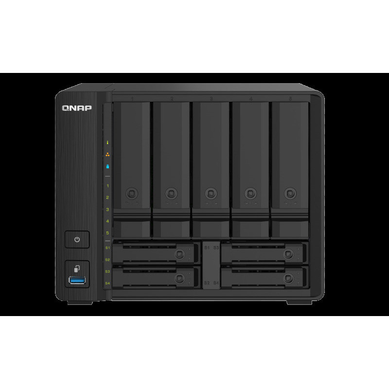 QNAP TS-932PX-4G (1,7GHz / 4GB RAM / 5x 3,5 "+ 4x 2,5" SATA / 2x 2,5GbE / 2x 10G SFP+ / 3x USB 3.2)