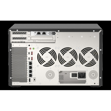 QNAP TVS-h1288X-W1250-16G (Xeon 3,3GHz, ZFS, 16GB ECC RAM, 8x 3,5" + 4x 2,5", 2x M.2 NVMe, 4x 2,5GbE)