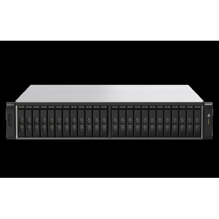 QNAP TS-h2490FU-7232P-64G (EPYC 3,2 GHz, ZFS, 64 GB ECC RAM, 24 x 2,5" U.2, 2 x 2,5 GbE, 2 x 25 GbE)