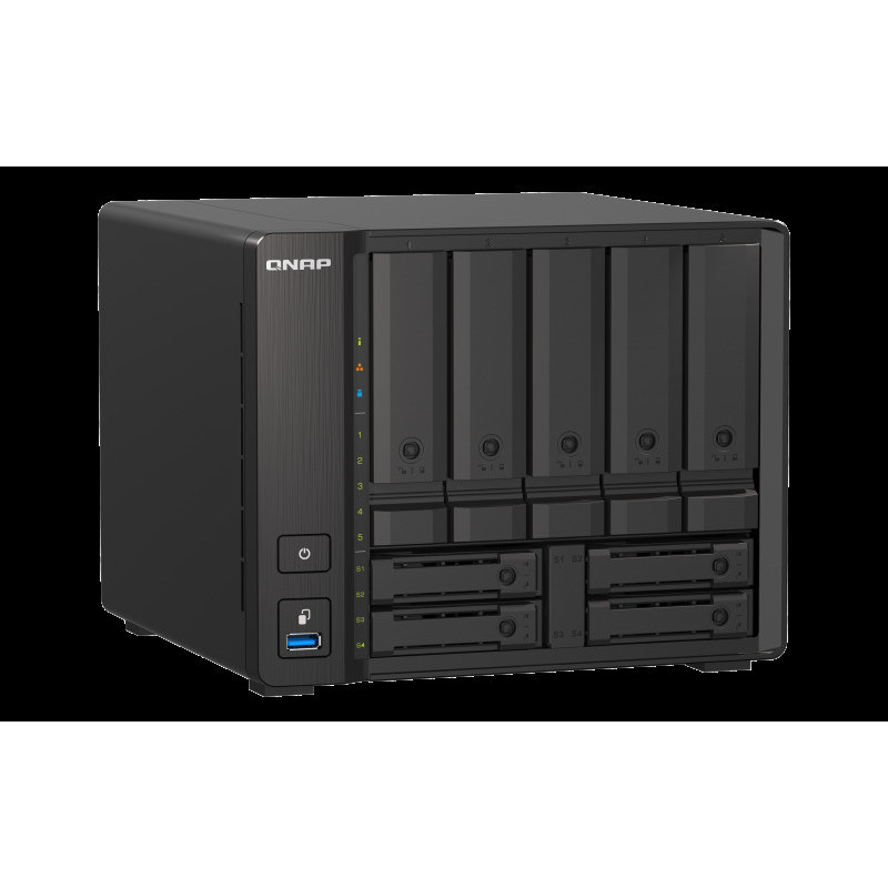 QNAP TS-h973AX-32G (Ryzen 2,2GHz, ZFS, 32GB RAM, 5x 3,5" + 4x 2,5" SATA/2x U.2, 2x 2,5GbE, 1x 10GbE)