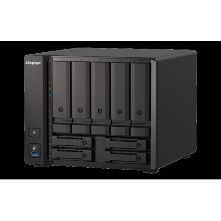 QNAP TS-h973AX-8G (Ryzen 2,2GHz, ZFS, 8GB RAM, 5x 3,5" + 4x 2,5" SATA/2x U.2, 2x 2,5GbE, 1x 10GbE)