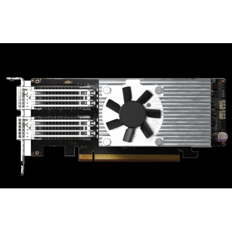 QNAP QXG-100G2SF-E810 - 100GbE (2porty) PCIe karta; nízky profil; PCIe Gen4 x16