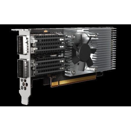 QNAP QXG-100G2SF-E810 - 100GbE (2porty) PCIe karta; nízky profil; PCIe Gen4 x16