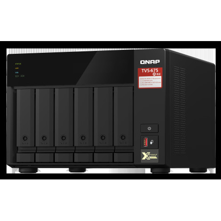 QNAP TVS-675-8G (8core 2,5 GHz / 8GB RAM / 6xSATA / 2xM.2 NVMe slot / 2xPCIe / 2x2,5GbE / 1x HDMI 4K)
