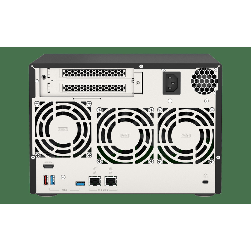 QNAP TVS-675-8G (8core 2,5 GHz / 8GB RAM / 6xSATA / 2xM.2 NVMe slot / 2xPCIe / 2x2,5GbE / 1x HDMI 4K)