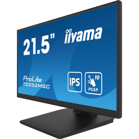 22" LCD iiyama T2252MSC-B2: IPS, FHD, 10P, DP, HDMI