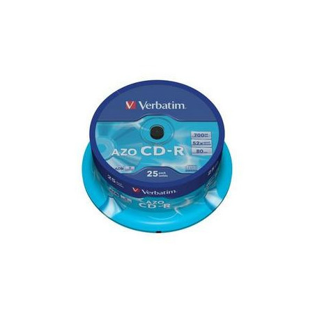 VERBATIM CD-R (25-Pack) Cake/Crystal/52x/700MB