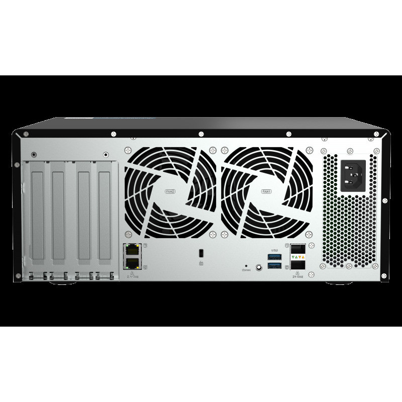 QNAP TS-h1290FX-7232P-64G (AMD EPYC, 64GB ECC RAM, 12x 2,5" U.2, 2x M.2 NVMe, 2x 2,5GbE, 2x 25GbE)