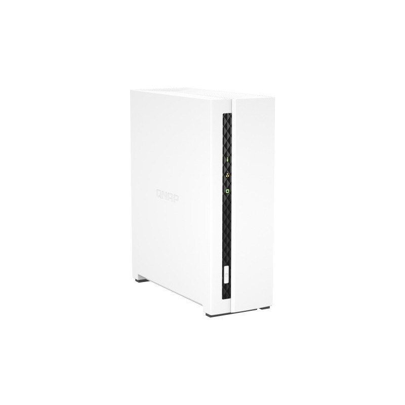 QNAP TS-133 (4core 1,8 GHz + NPU, 2GB DDR4 RAM, 1x SATA, 1x GbE, 1x USB 2.0, 1x USB 3.2)