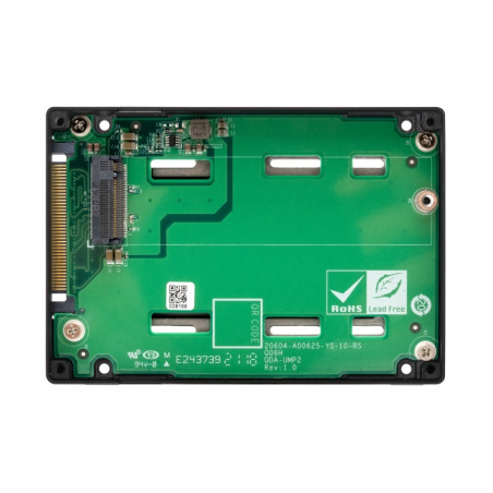 QNAP adaptér QDA-UMP4 (1x M.2 2280 PCIe 4.0 NVMe SSD slot v 2,5" U.2 PCIe 4.0 NVMe SSD rámčeku)