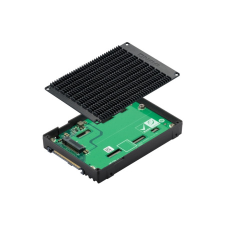 QNAP adaptér QDA-UMP4 (1x M.2 2280 PCIe 4.0 NVMe SSD slot v 2,5" U.2 PCIe 4.0 NVMe SSD rámčeku)