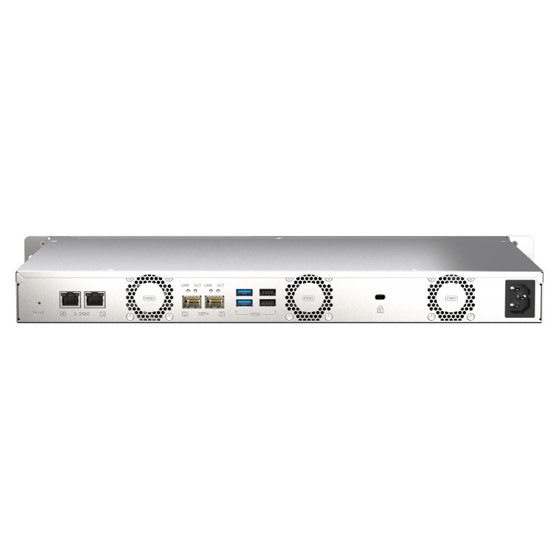 QNAP TS-435XeU-4G (2,2GHz, 4GB RAM, 4x SATA, 2x M.2 NVMe, 2x 2,5GbE, 2x 10GbE SFP+, malá hĺbka)