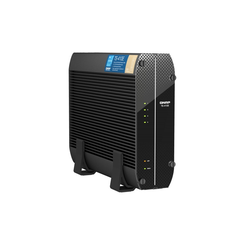 QNAP TS-410E-8G (4core 2,6GHz, 8GB RAM, 4x 2,5" SATA, 2x 2,5GbE, 4x USB 3.2, 1x 4K HDMI, fanless)