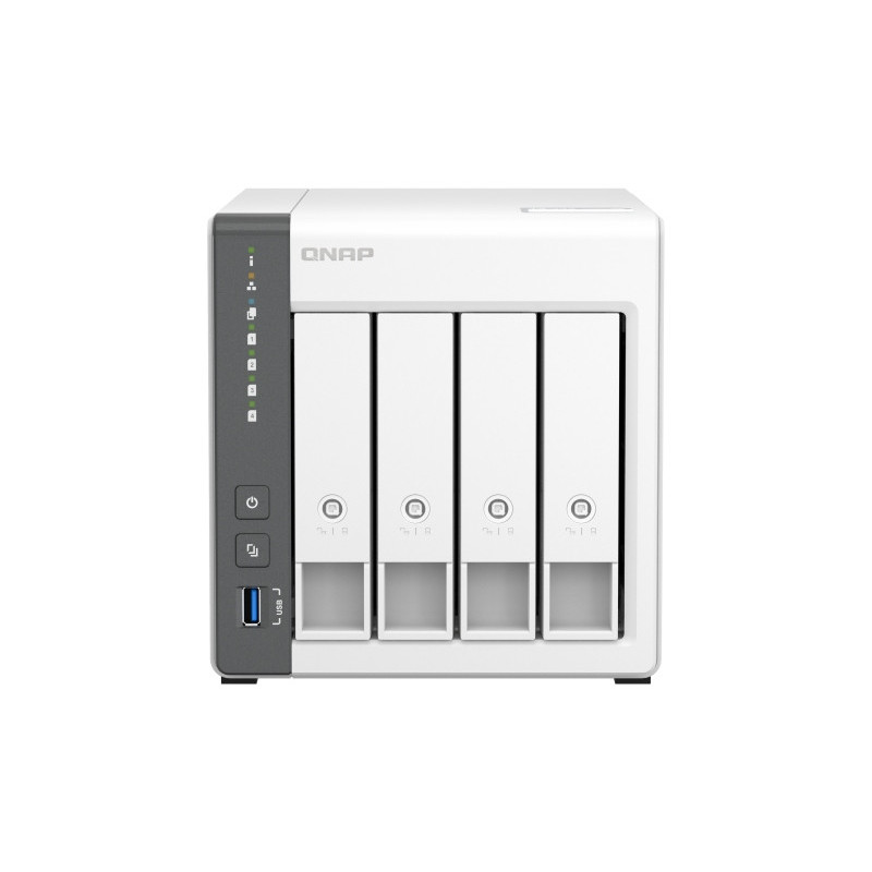 QNAP TS-433-4G (ARM 4core 2,0 GHz, 4 GB RAM, 4x SATA, 1x GbE, 1x 2,5 GbE, 2x USB 2.0, 1x USB 3.2)
