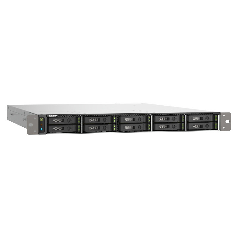 QNAP TS-h1090FU-7302P-128G (AMD EPYC, 128GB ECC RAM, 10x 2,5" U.2/SATA, 2x PCIe, 2x 2,5GbE, 2x25GbE)