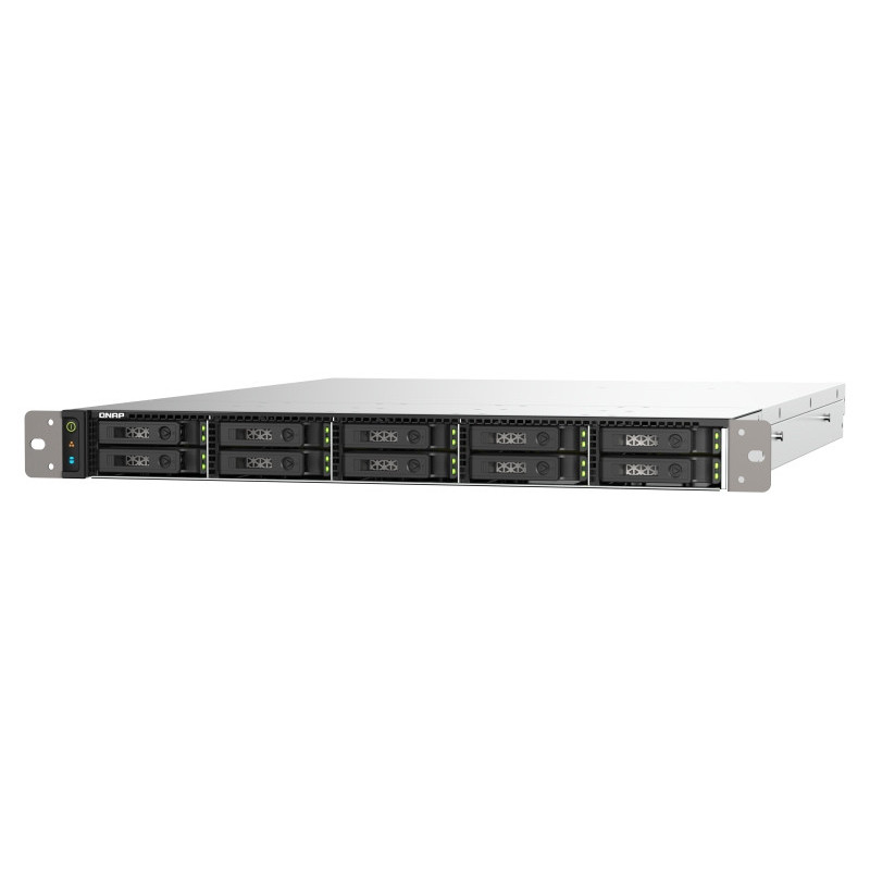 QNAP TS-h1090FU-7232P-64G (AMD EPYC, 64GB ECC RAM, 10x 2,5" U.2/SATA, 2x PCIe, 2x 2,5GbE, 2x 25GbE)