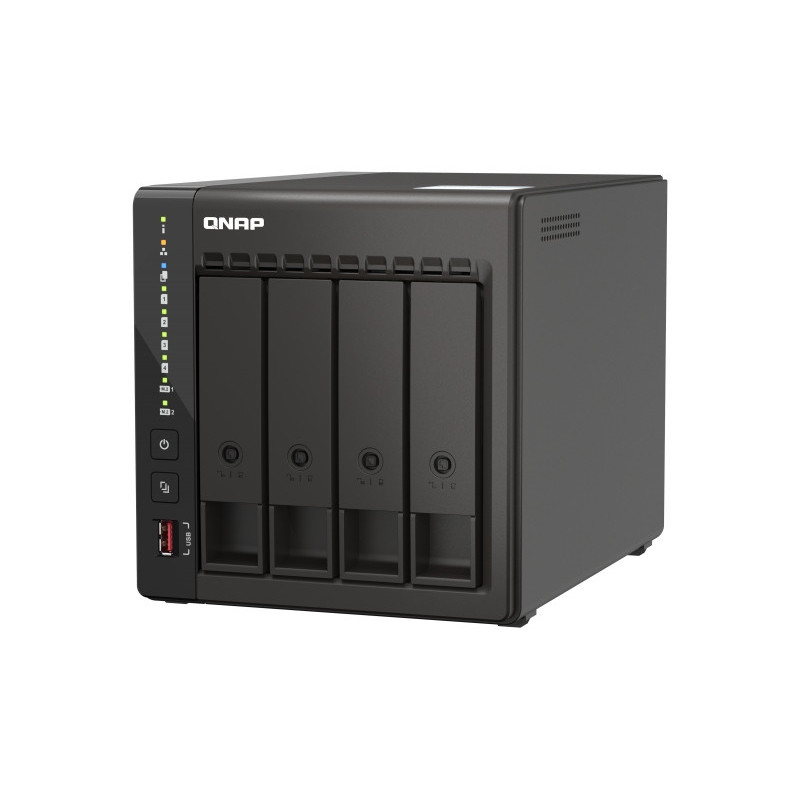 QNAP TS-453E-8G (4core 2,6GHz, 8GB RAM, 4x SATA, 2x M.2 NVM slot, 2x HDMI 4K, 2x 2,5GbE, 4x USB)